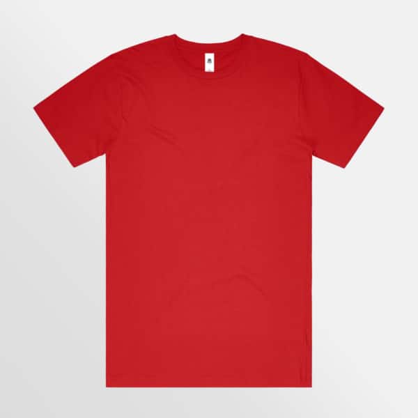 Custom branded Block Tubular tee - Red