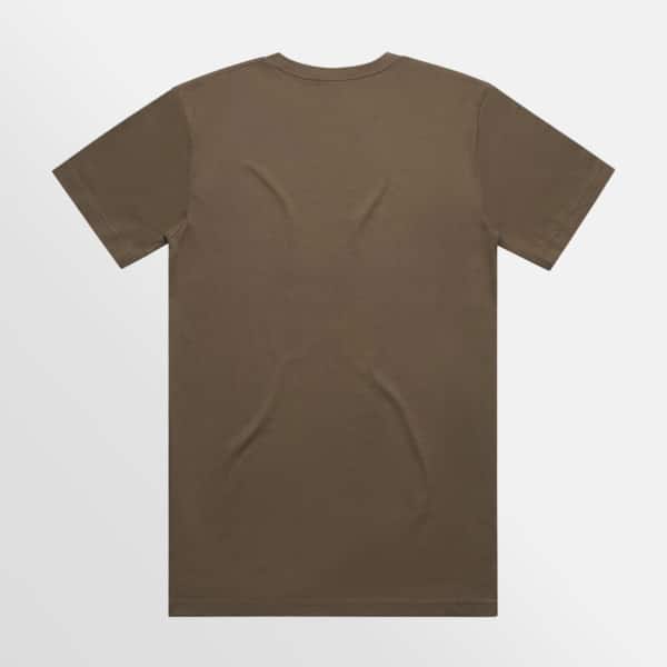 Custom branded Block Tubular tee - Walnut