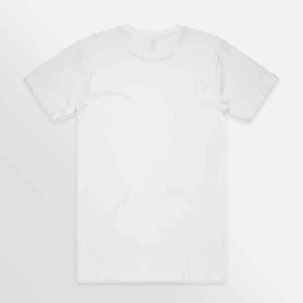 Custom branded Block Tubular tee - White