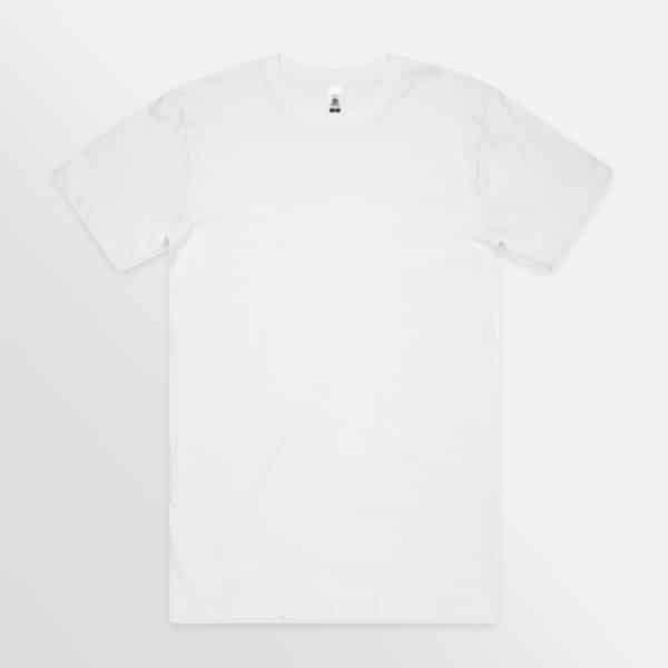 Custom branded Block Tubular tee - White