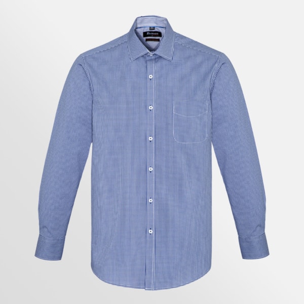 Custom printed Newport long sleeve shirt - French Navy