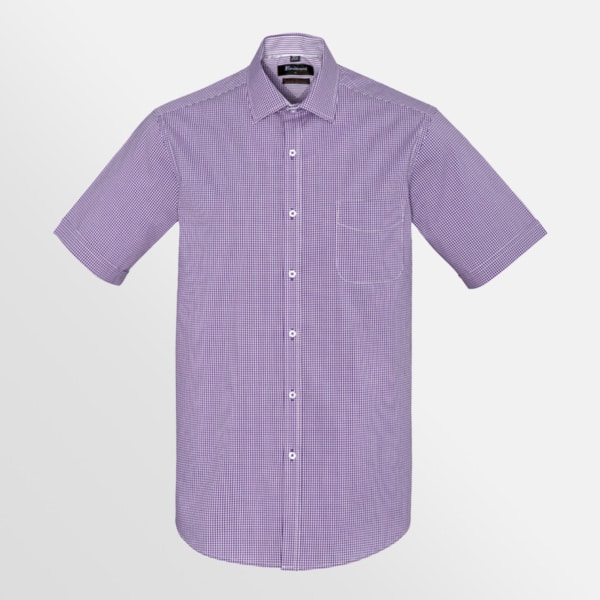 Custom printed Newport short sleeve shirt - Purple Reign