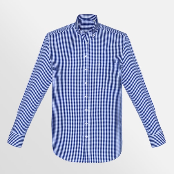 Custom printed Noah long sleeve shirt - French Navy