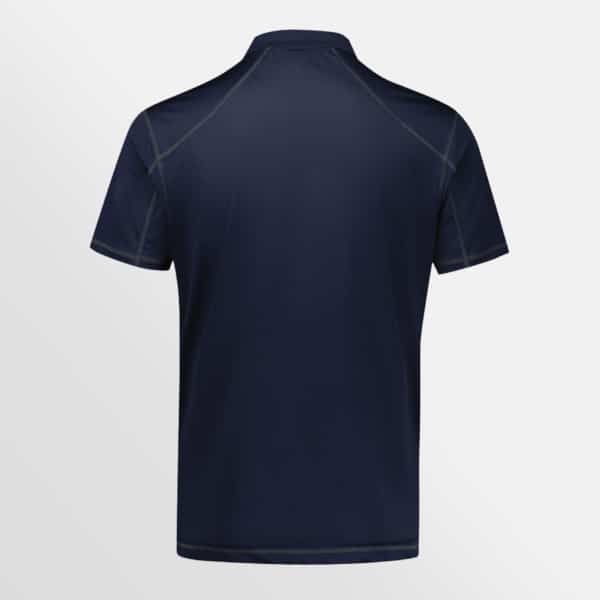 Custom printed Dart short sleeve polo - Navy