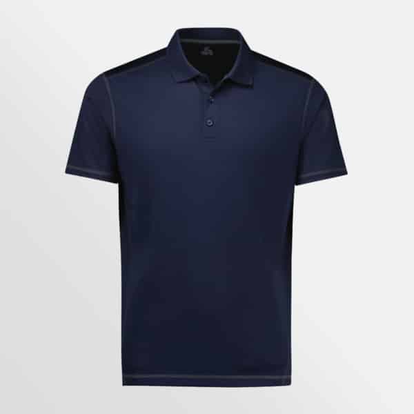 Custom printed Dart short sleeve polo - Navy