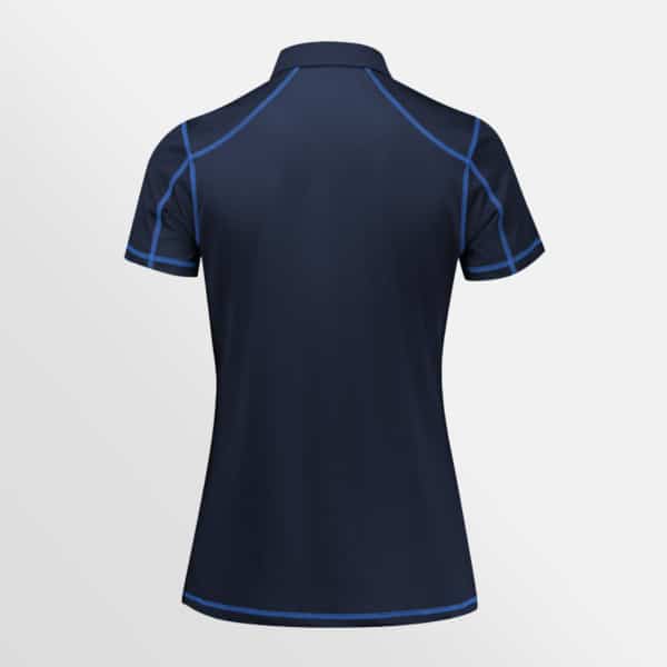 Custom printed Dart short sleeve polo - Navy/Royal