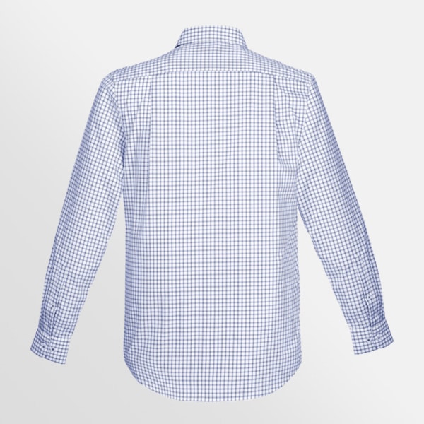 Custom printed Noah Long Sleeve shirt - White/Blue