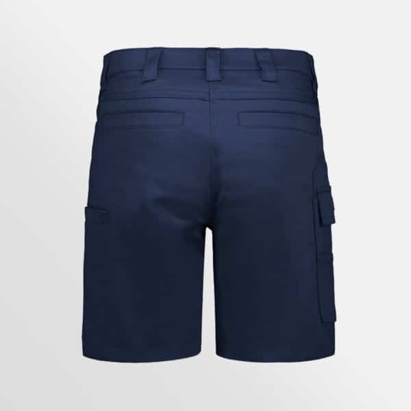 Custom printed essential stretch cargo shorts - Navy (womens)