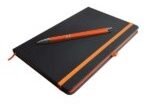 Logoline Venture Supreme notebook with napier pen Orange